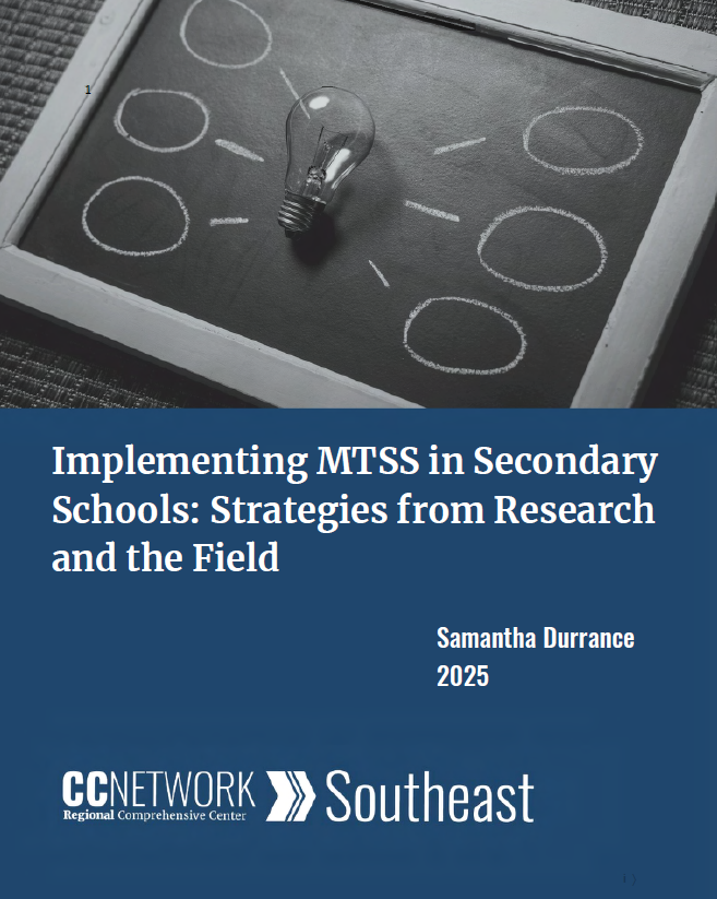 Implementing MTSS in Secondary Schools brief cover