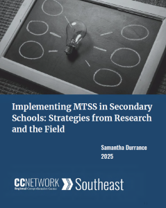 Implementing MTSS in Secondary Schools brief cover